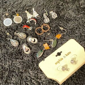 Bundle of 9 Various Type Earrings